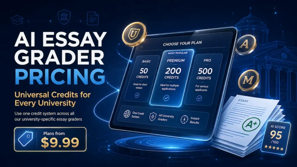 College Essay Grader Pricing & Plans 