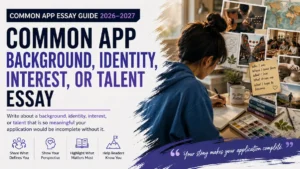 Common App Background Identity Interest Talent Essay