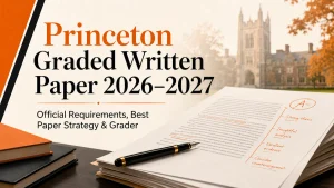 Princeton Graded Written Paper 2026–2027