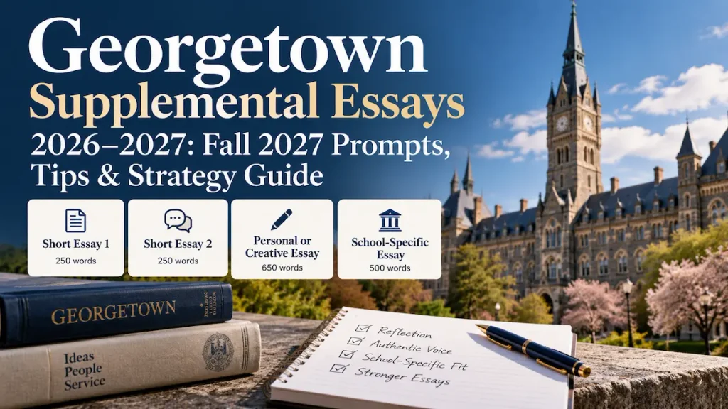 Georgetown Supplemental Essays