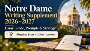 Notre Dame Supplemental Essays